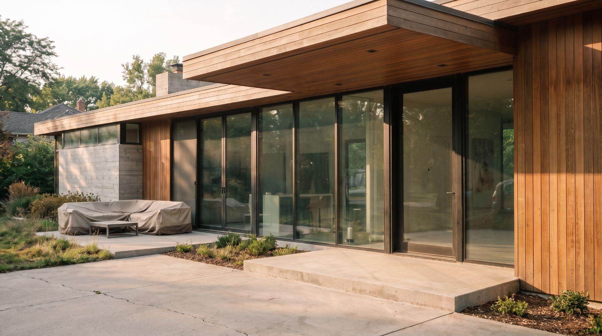 A cleaned home in a Columbus suburb at golden hour