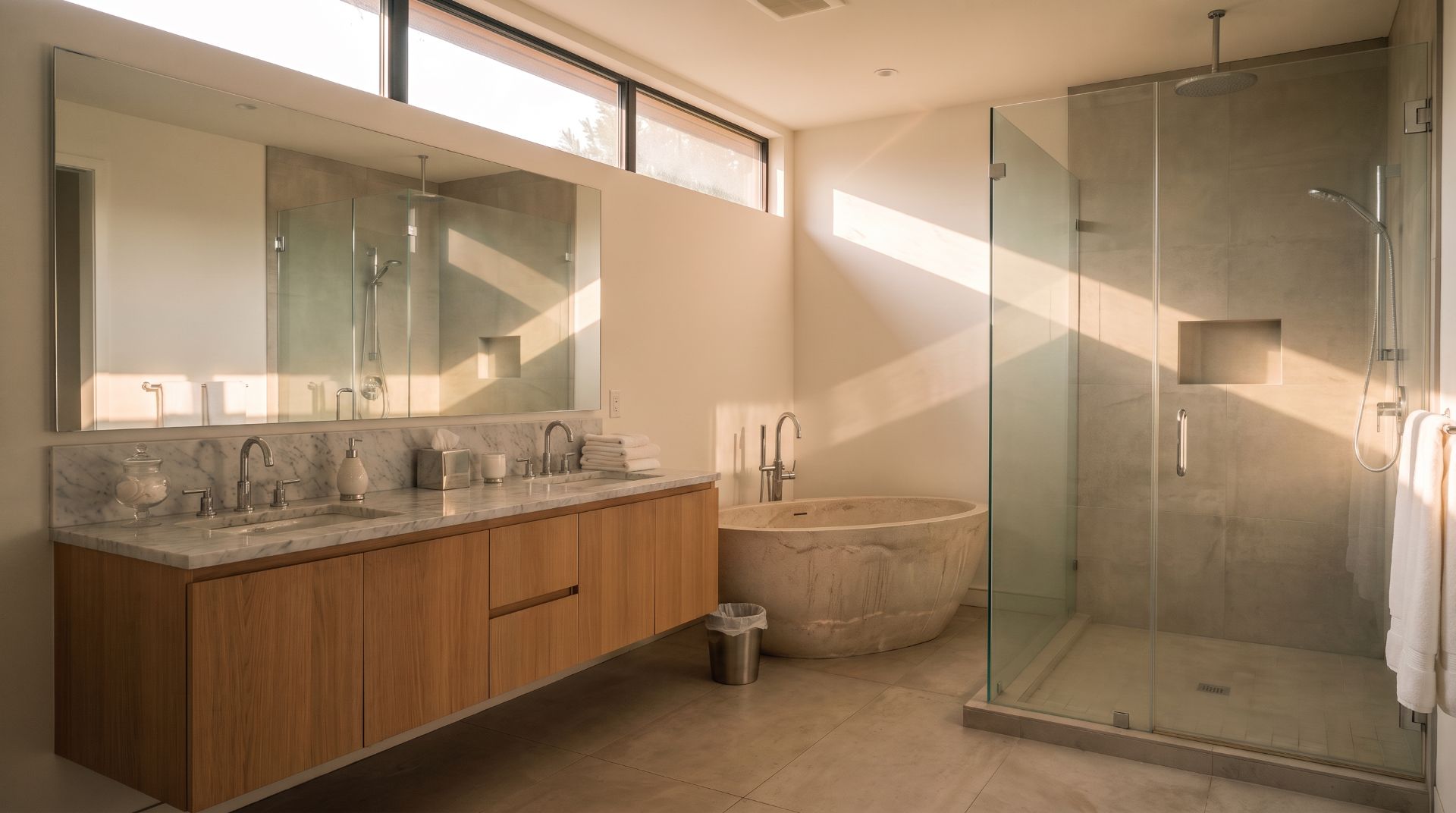 The finished bathroom